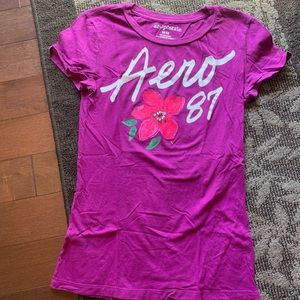 3/$15 Aeropostale (aero) short sleeve top purple